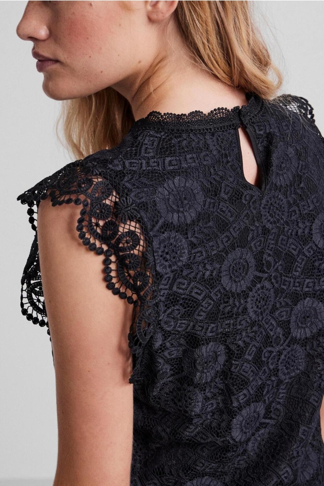 PCOLLINE SL LACE TOP NOOS BC 17120454 Black